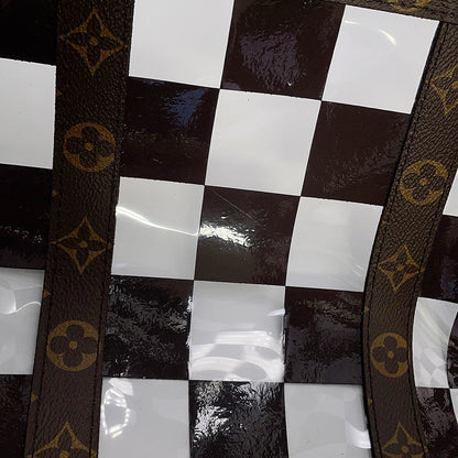 LOUIS VUITTON Keepall Bandouliere Travel Bag 22AW Brown/TransparentM20864 Monogram Chess PVC Size 50