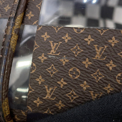 LOUIS VUITTON Keepall Bandouliere Travel Bag 22AW Brown/TransparentM20864 Monogram Chess PVC Size 50