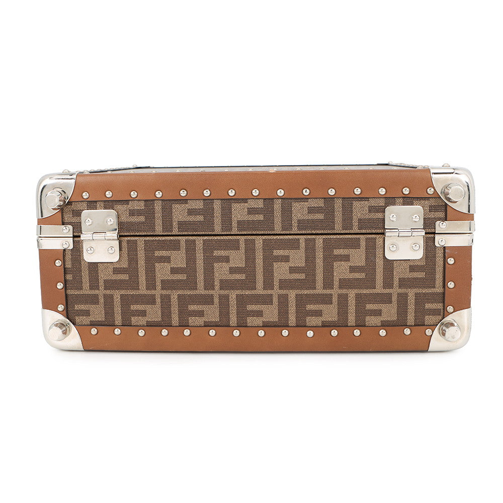 FENDI Trunk case Brown7VV134 PVC Leather