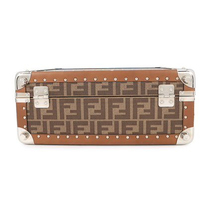 FENDI Trunk case Brown7VV134 PVC Leather