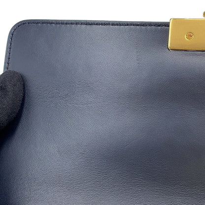 Dior Montaigne Heart Shoulder Bag Navy/Red Leather Size 30