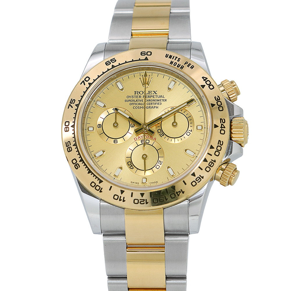 ROLEX Cosmograph Daytona W40mm Stainless Steel K18YG Champagne Dial116503