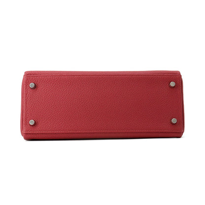 HERMES Kelly Retourne Ruby Togo Leather Size 28