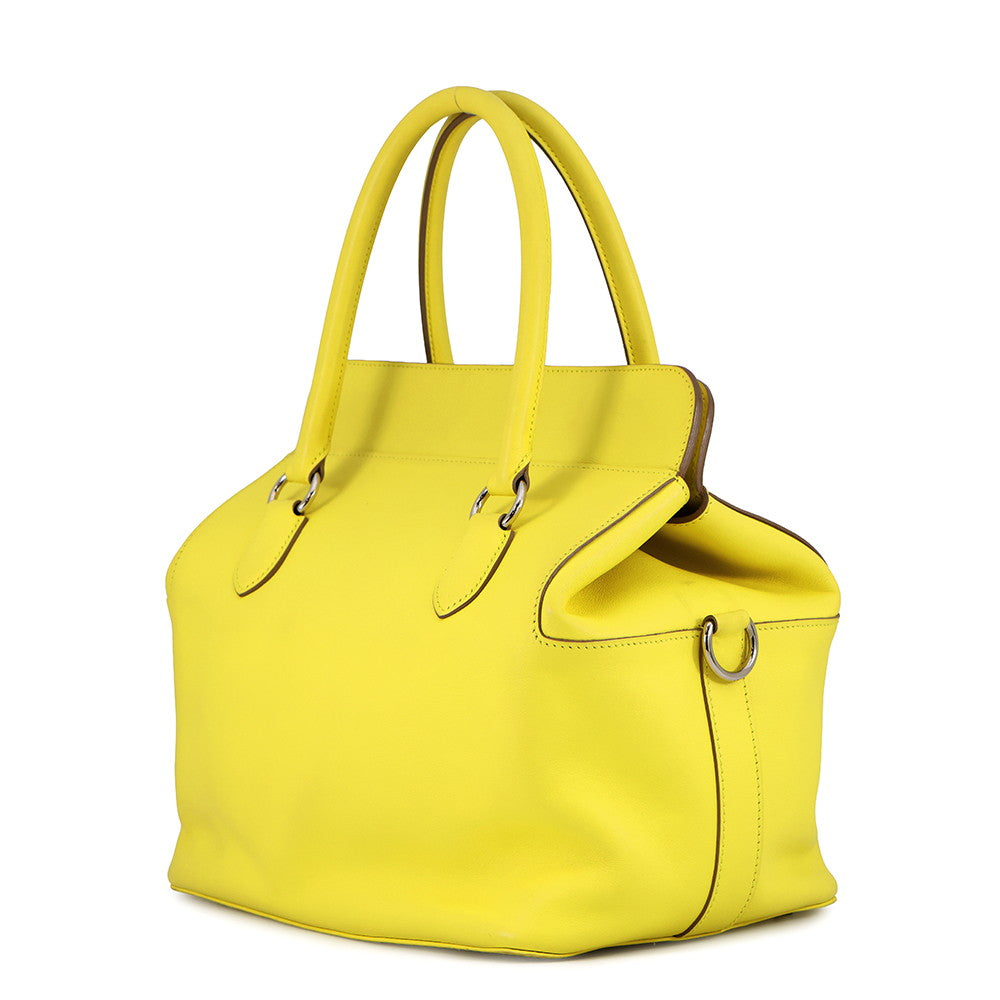 HERMES ToolBox Lime Swift Leather Size 26