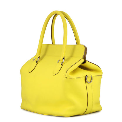 HERMES ToolBox Lime Swift Leather Size 26