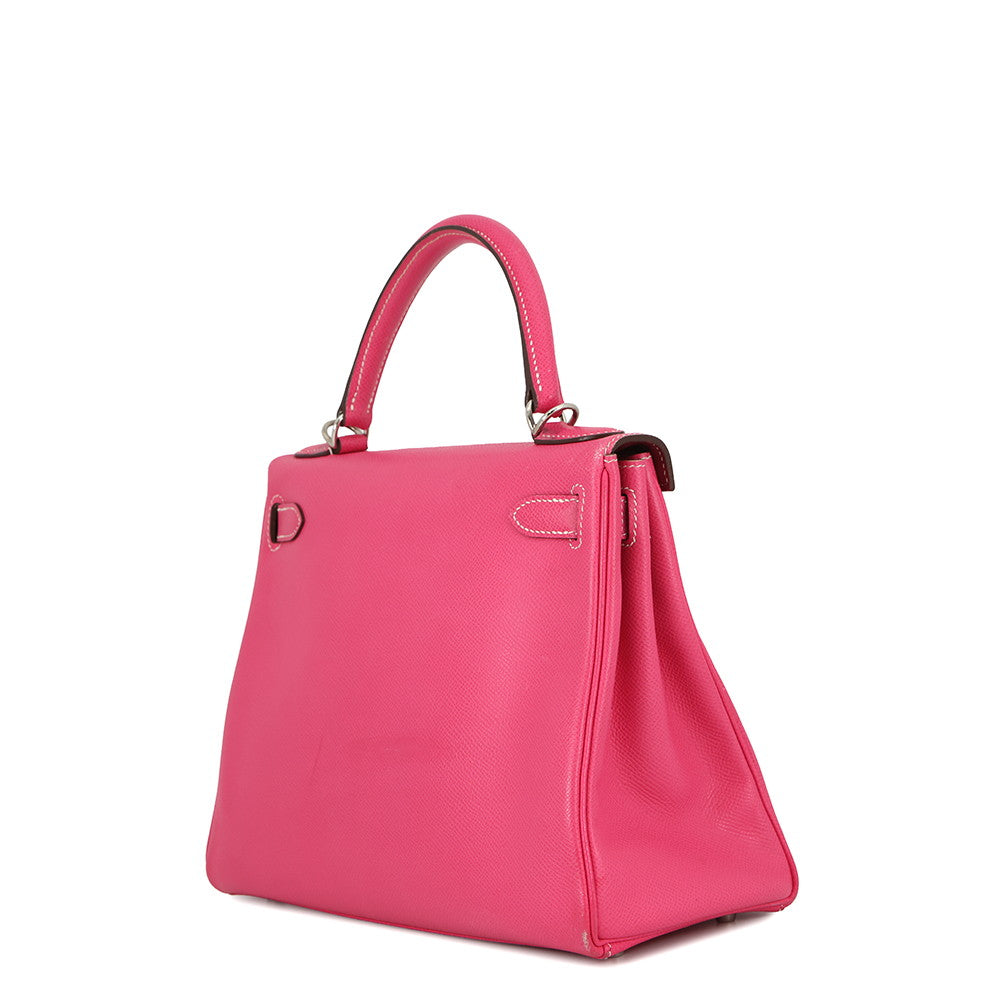 HERMES Candy Kelly Rose Tyrien/Ruby Epsom Size 28