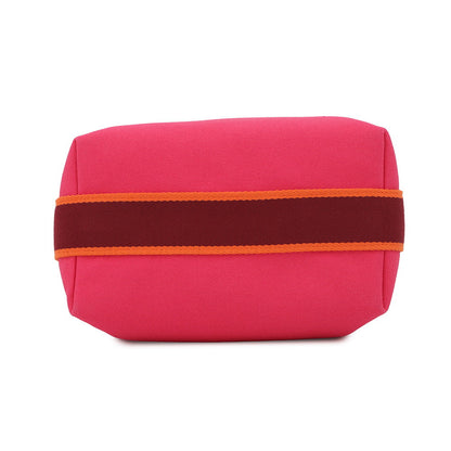 HERMES Brid a Black Hibiscus Canvas Size PM