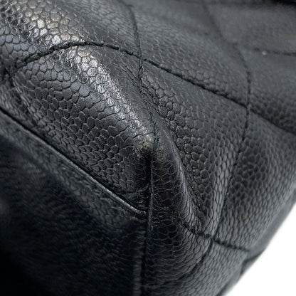 CHANEL Matelasse Top Handle Bag BlackA12397 Caviar Leather