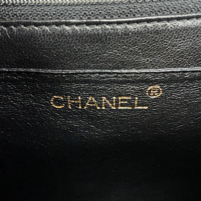 CHANEL Matelasse Top Handle Bag BlackA12397 Caviar Leather