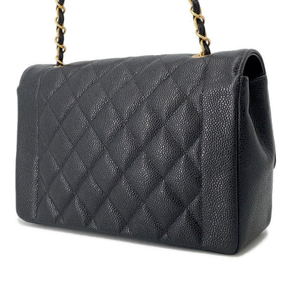 CHANEL Diana Chain Shoulder Bag BlackA01165 Caviar Leather Size 25