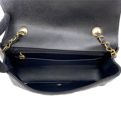 CHANEL Diana Chain Shoulder Bag BlackA01165 Caviar Leather Size 25