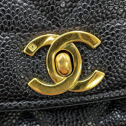 CHANEL Diana Chain Shoulder Bag BlackA01165 Caviar Leather Size 25