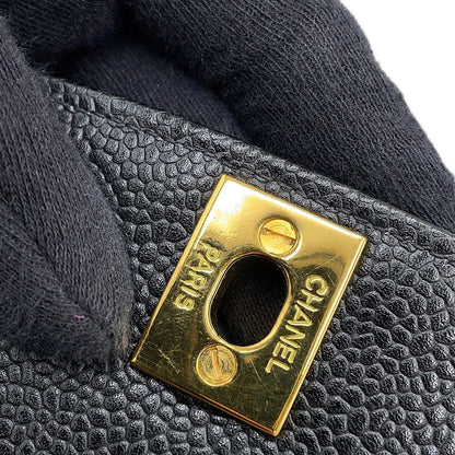 CHANEL Diana Chain Shoulder Bag BlackA01165 Caviar Leather Size 25