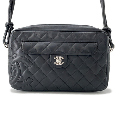 CHANEL Cambon line Shoulder Bag BlackA28120 Lambskin