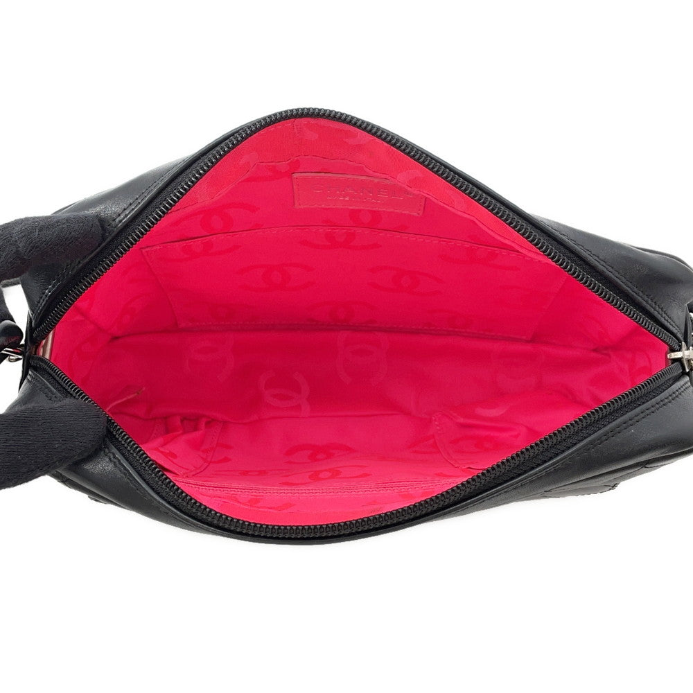 CHANEL Cambon line Shoulder Bag BlackA28120 Lambskin