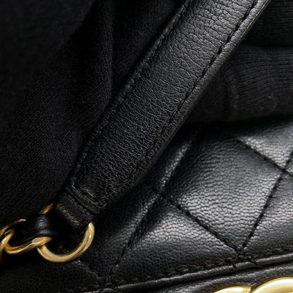 CHANEL Pearl Chain Shoulder Bag BlackAS0584 Lambskin