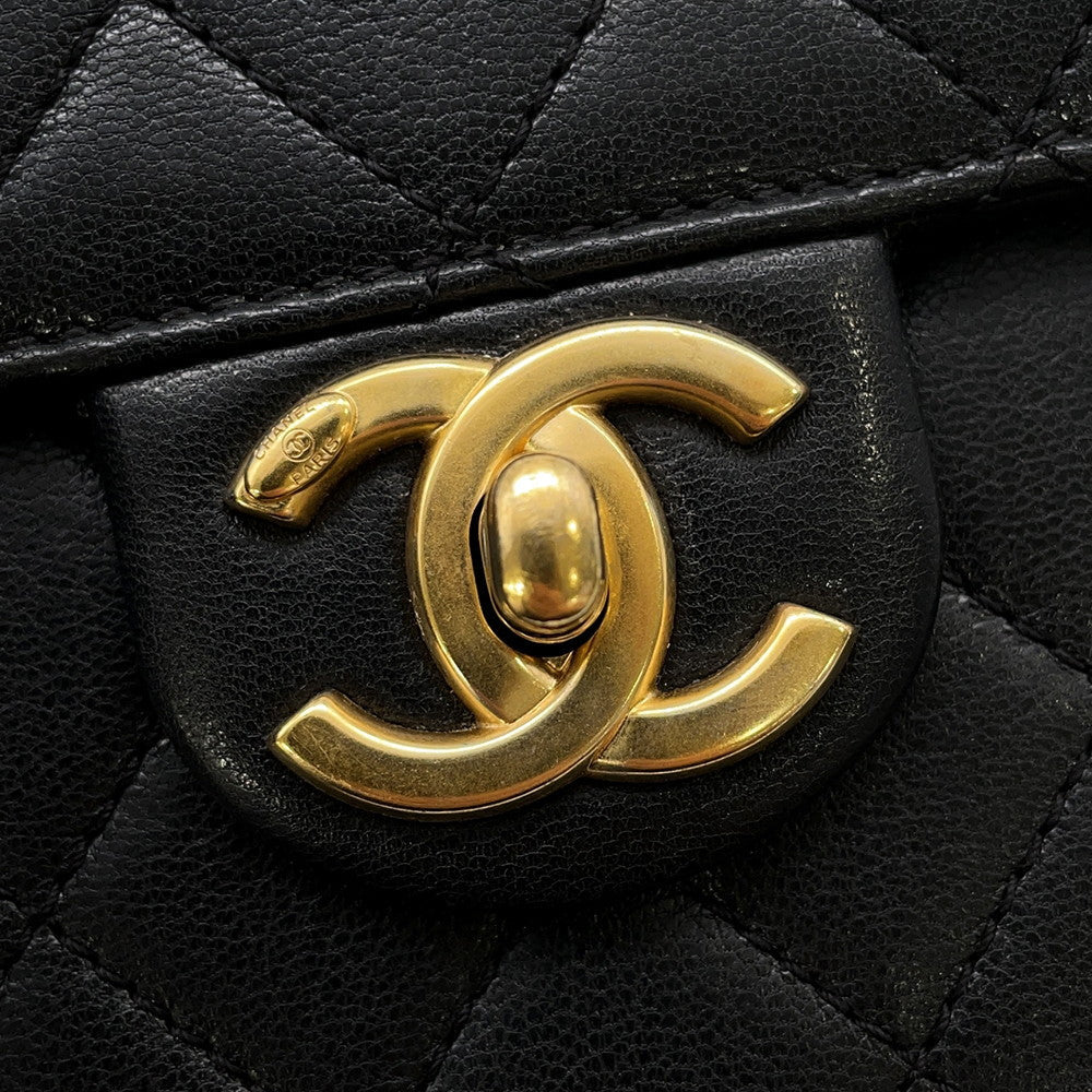 CHANEL Pearl Chain Shoulder Bag BlackAS0584 Lambskin