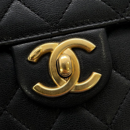 CHANEL Pearl Chain Shoulder Bag BlackAS0584 Lambskin