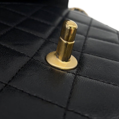 CHANEL Pearl Chain Shoulder Bag BlackAS0584 Lambskin