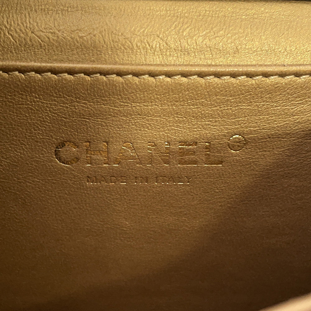 CHANEL Pearl Chain Shoulder Bag BlackAS0584 Lambskin