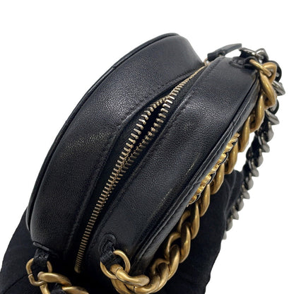 CHANEL CHANEL19 Round ChainShoulder Bag BlackAP0945 Lambskin