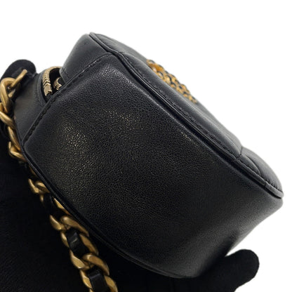 CHANEL CHANEL19 Round ChainShoulder Bag BlackAP0945 Lambskin