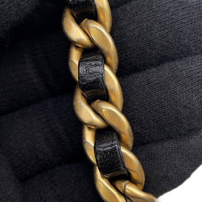 CHANEL CHANEL19 Round ChainShoulder Bag BlackAP0945 Lambskin
