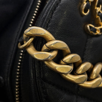 CHANEL CHANEL19 Round ChainShoulder Bag BlackAP0945 Lambskin