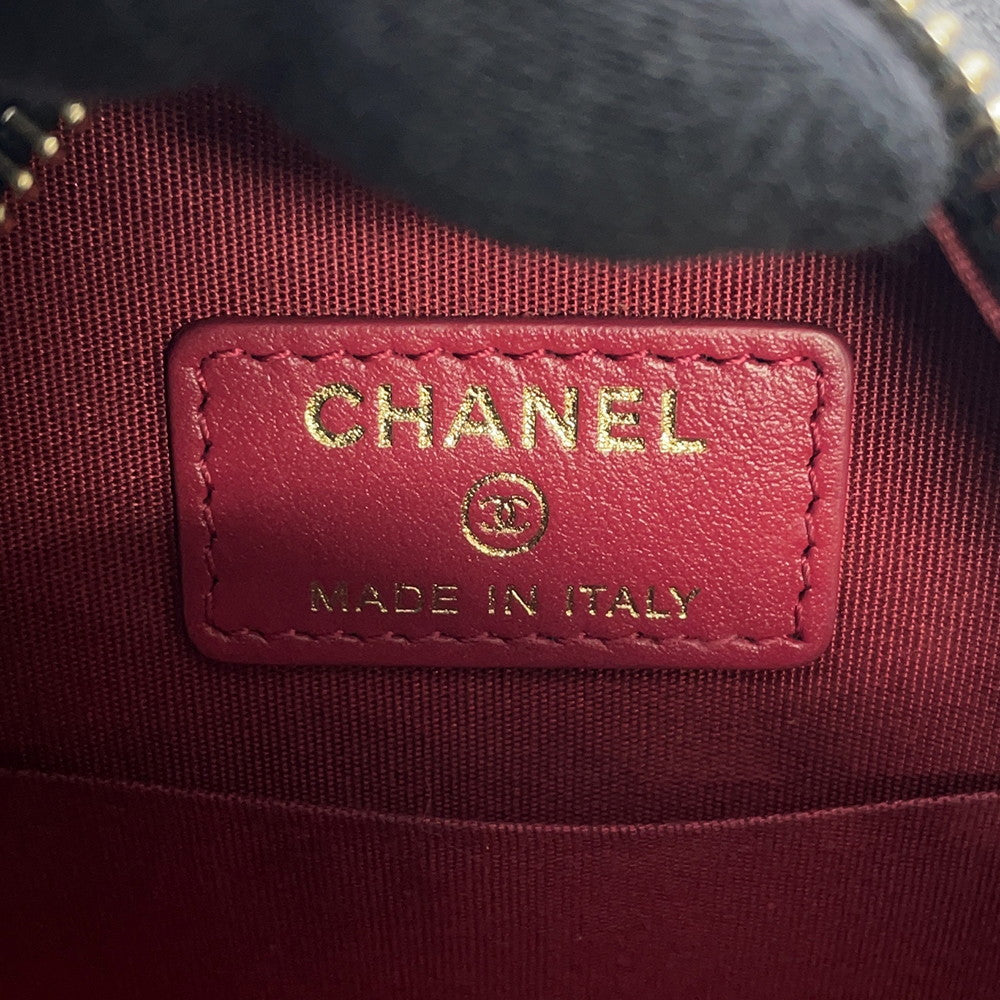 CHANEL CHANEL19 Round ChainShoulder Bag BlackAP0945 Lambskin