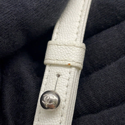 CHANEL Boy Chanel Chain Shoulder Bag WhiteAS3350 Caviar Leather