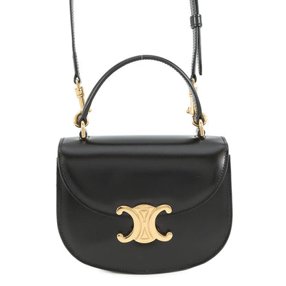 CELINE Mini Buzas Claire 2-way Bag Black10L063 Calf Leather Size Mini