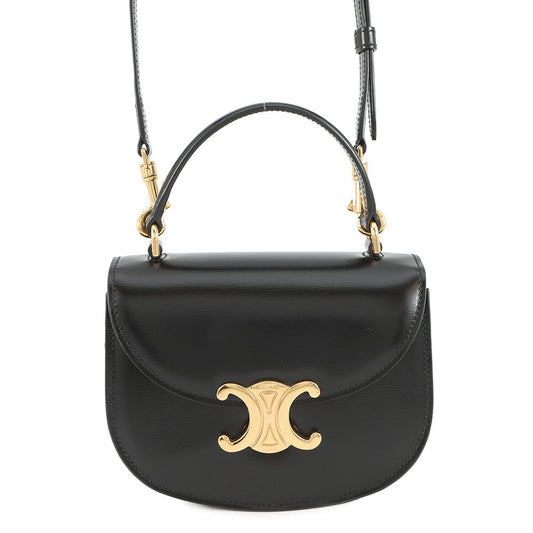 CELINE Mini Buzas Claire 2-way Bag Black10L063 Calf Leather Size Mini