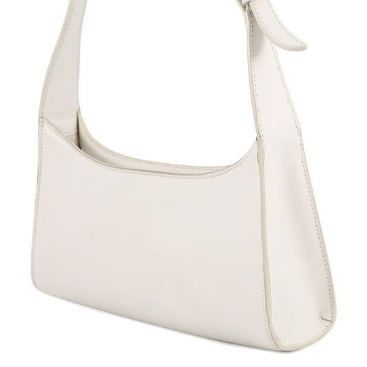 CELINE Cuir Triomphe Shoulder Bag White198153 Leather