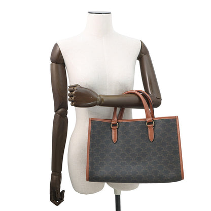 CELINE Triomphe Horizontal Cabas Tote Tan199742 PVC Leather Size Mini