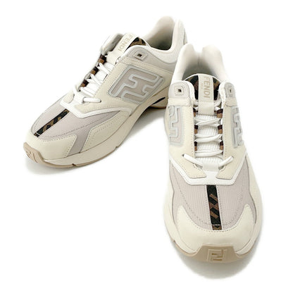FENDI Faster Zucca Pattern Sneakers Gray7E1555 Fabric Size 6