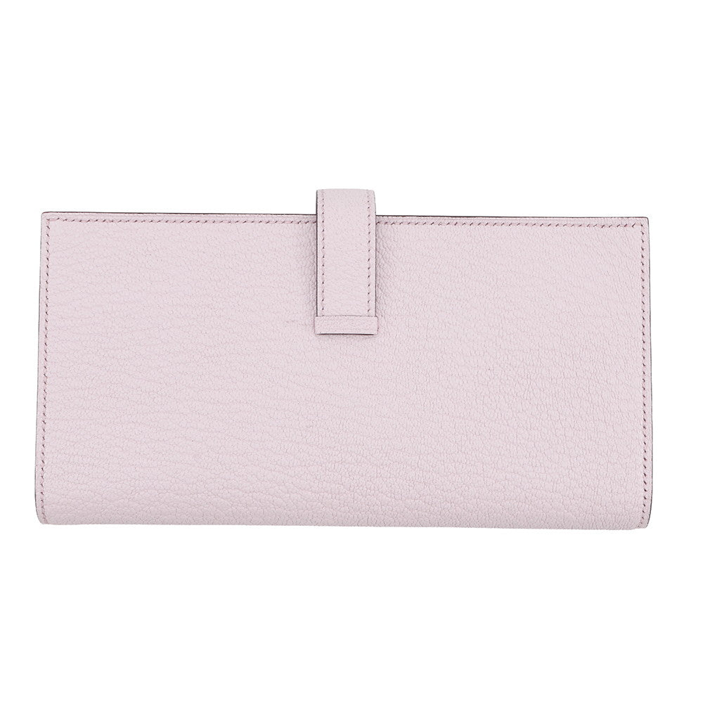 HERMES Beansufla mauve pail Chevre Myzore Goatskin