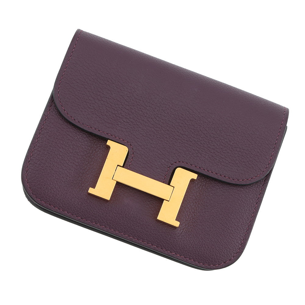 HERMES Constance Slim Cassis/Blue Royal Evercolor