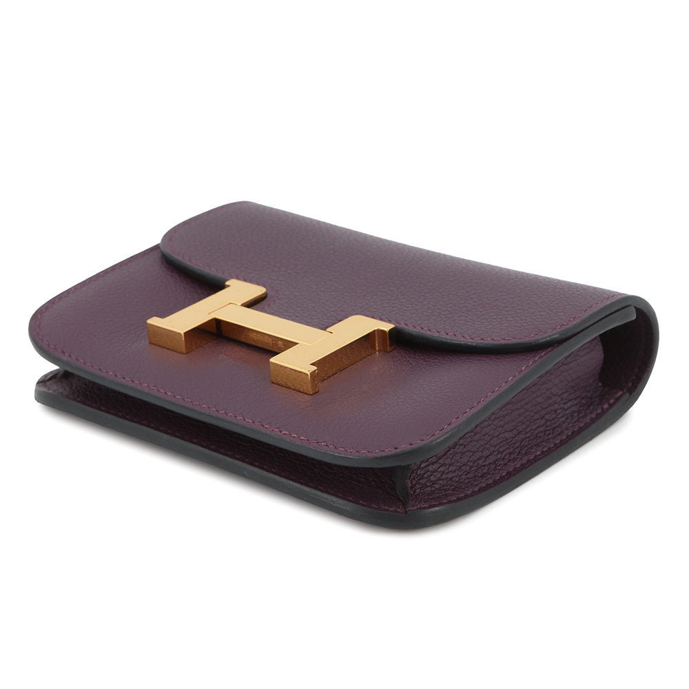 HERMES Constance Slim Cassis/Blue Royal Evercolor