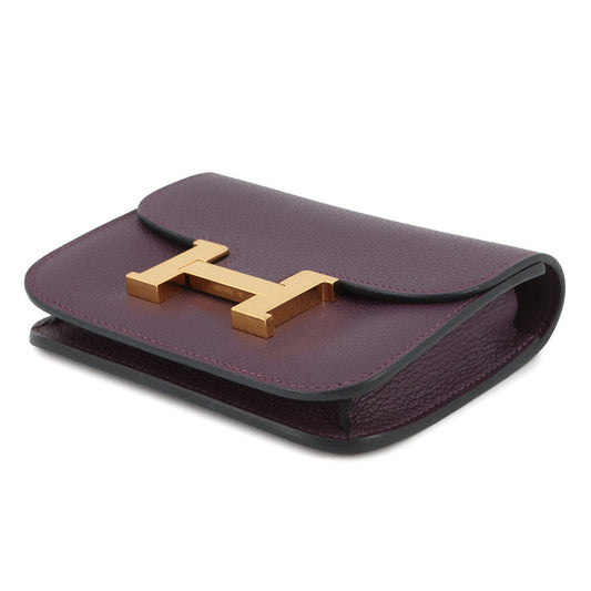 HERMES Constance Slim Cassis/Blue Royal Evercolor