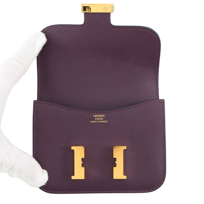 HERMES Constance Slim Cassis/Blue Royal Evercolor