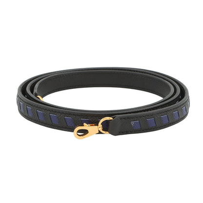 HERMES Bandouliere Tracery Strap Black/Blue Encre Epsom