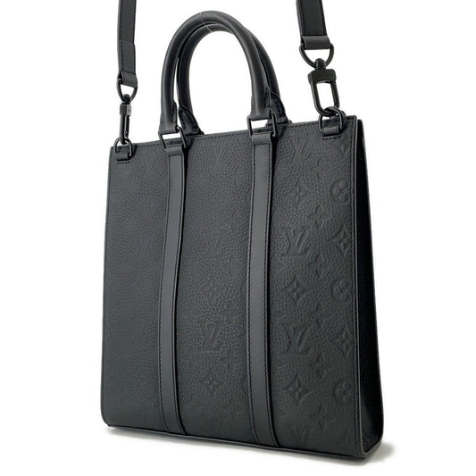 LOUIS VUITTON Sac Plat BlackM59960 Monogram・Taurillon