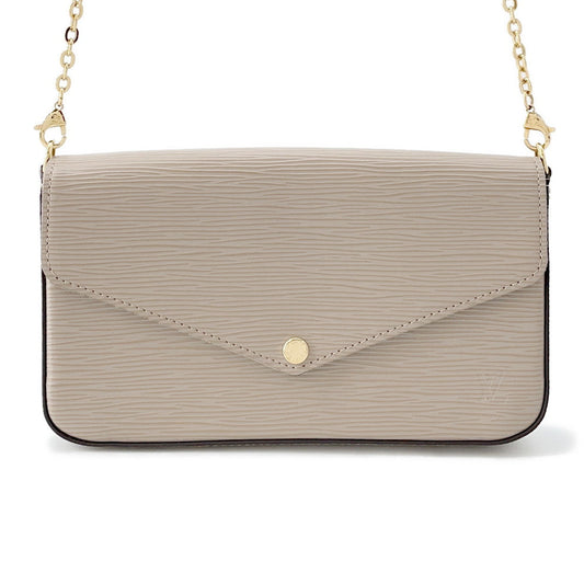 LOUIS VUITTON Felicie Pochette BeigeM68758 Epi Leather