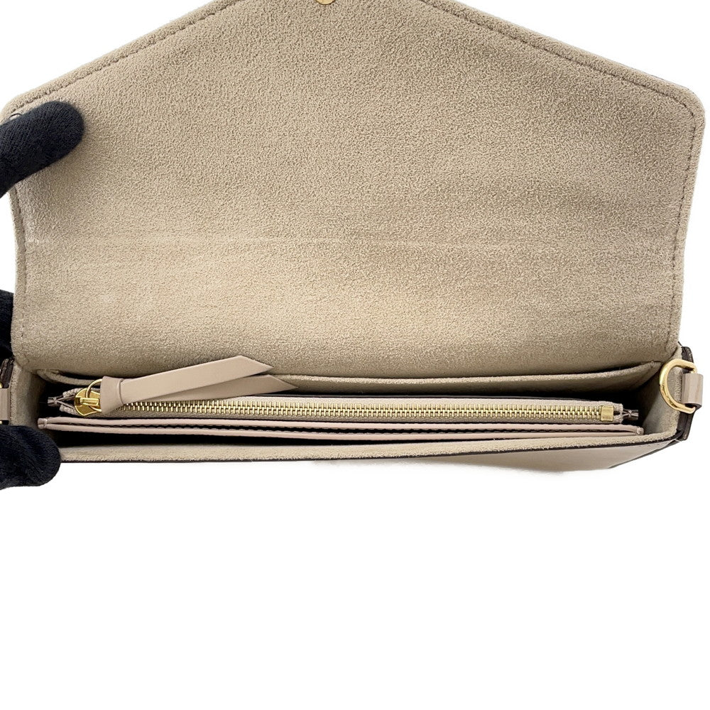 LOUIS VUITTON Felicie Pochette BeigeM68758 Epi Leather
