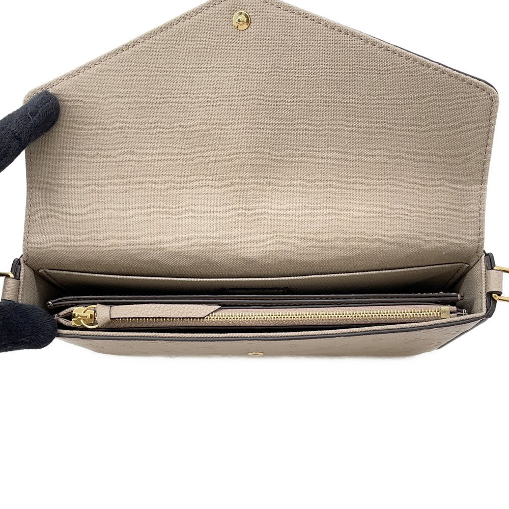 LOUIS VUITTON Felicie Pochette TourterelleM68697 Monogram Empreinte Leather