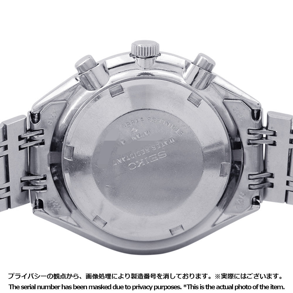 SEIKO Chronograph Baby Panda W42mm Stainless Steel Silver Dial6138-8001