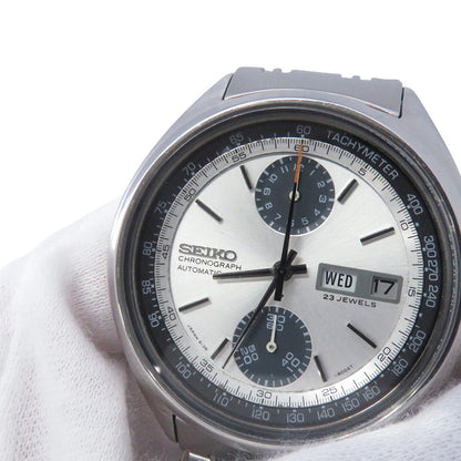 SEIKO Chronograph Baby Panda W42mm Stainless Steel Silver Dial6138-8001