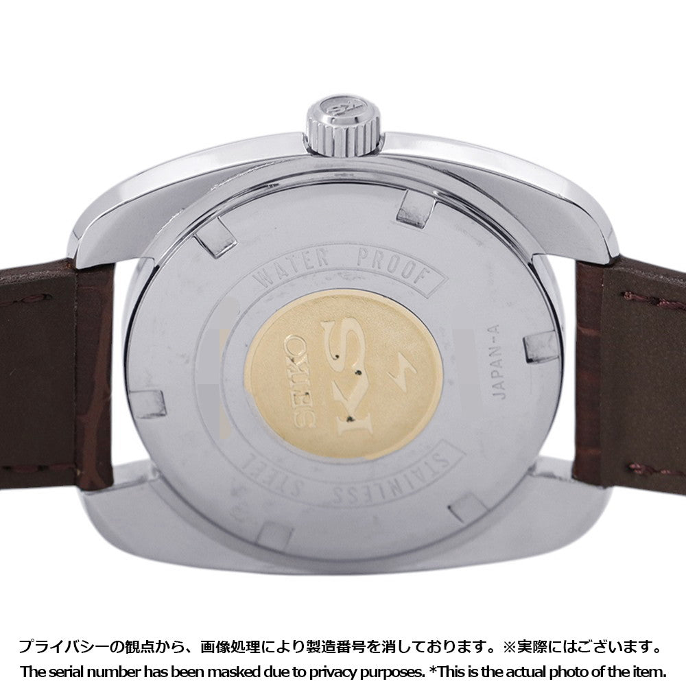 SEIKO King Seiko Hi-Beat W37mm Stainless Steel Leather Gray Dial4502-8000