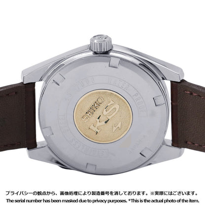 SEIKO King Seiko Hi-Beat W36mm Stainless Steel Leather Silver Dial45-7000