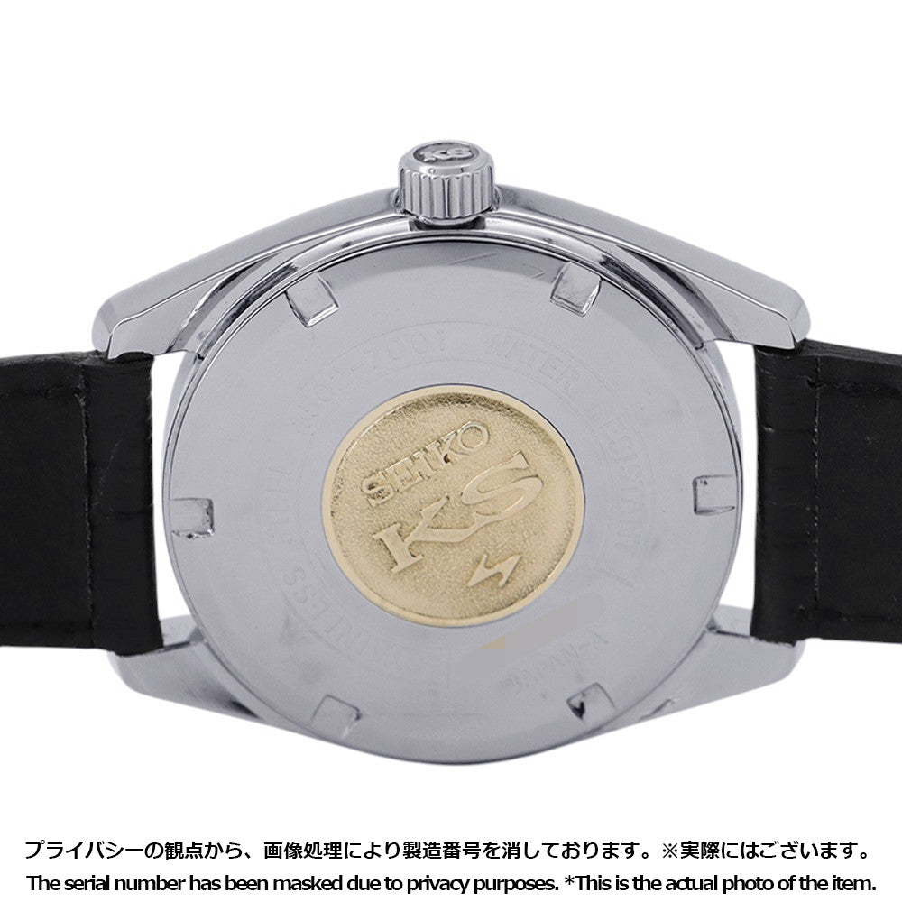 SEIKO King Seiko Hi-Beat W36mm Stainless Steel Leather Silver Dial4502-7001